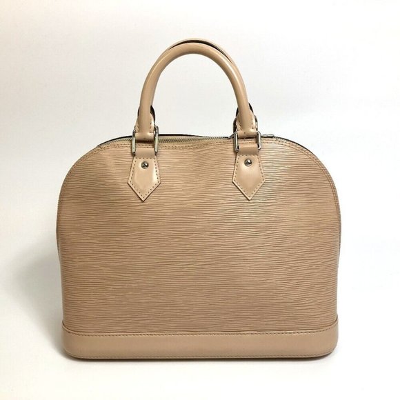 Authentic LOUIS VUITTON Epi AlmaPM Tote Bag Hand Bag Epi Leather BeigeBased - Picture 1 of 16